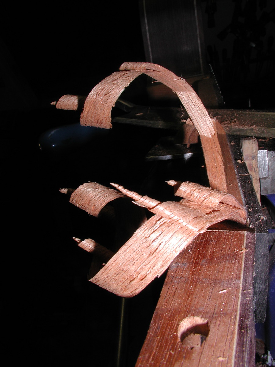 cutting Mahogany 